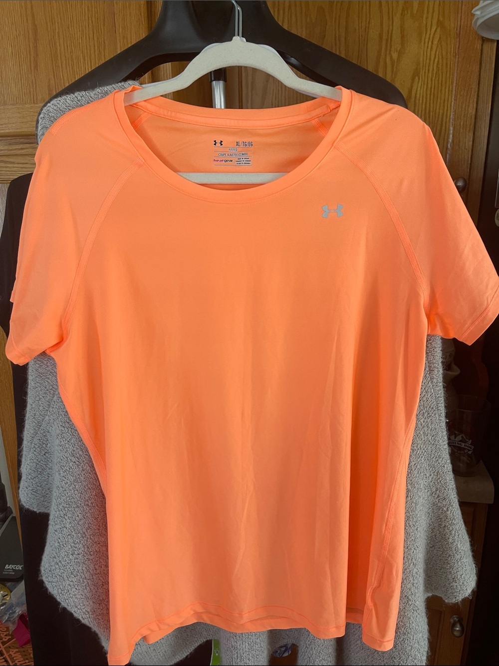 Under Armour Women’s HeatGear Short Sleeve Crew Tee — Bright Orange